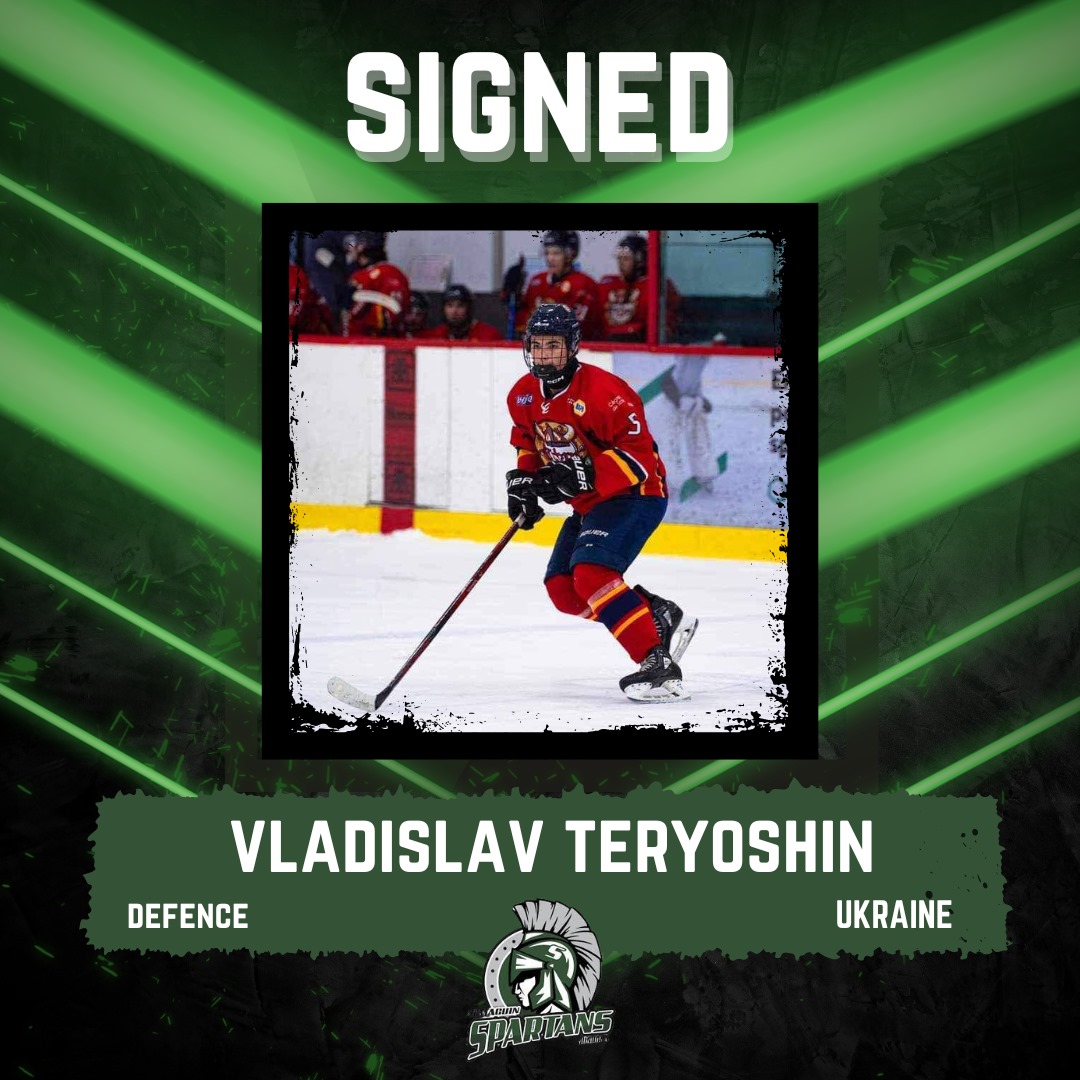 Spartans Add QJHL Defensemen
The Almaguin Spartans are thrilled to announce the signing of Vladislav Teryoshin. The 2005 defensemen from Ukraine suited up for Laval VC and Princeville in the QJHL last year.