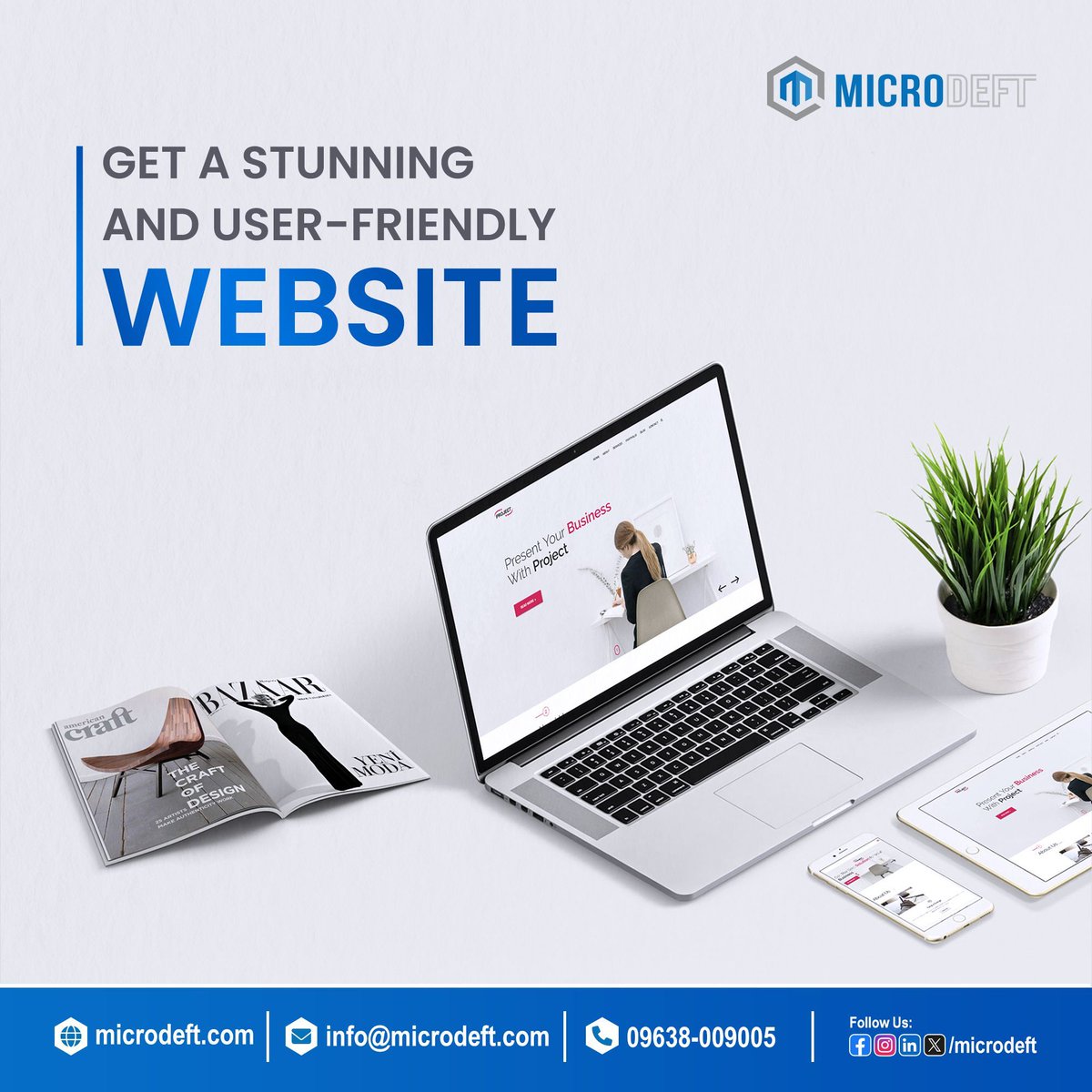 microdeft's tweet image. Get a stunning and user friendly website.
#webdevelopment #digitalmarketing #softwaredevelopment #microdeft