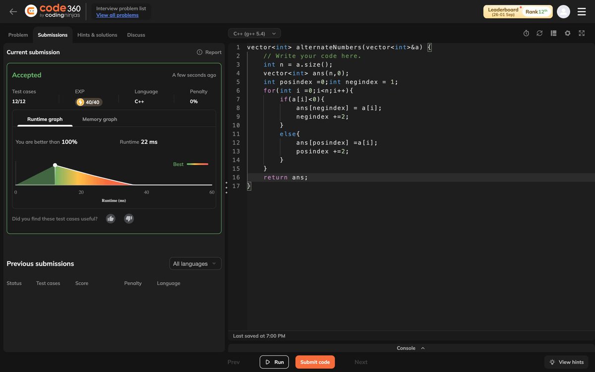Tanniii_shah232's tweet photo. Day 20: Today, I learned how to print the subarray with the maximum subarray sum! 🧩📈 Exciting progress with array problems. #100DaysOfCode #DSA #Arrays #Subarray #ProblemSolving #LearningJourney.@geeksforgeeks,@LeetCode,@CodingNinjasOff ,@takeUforward_ ,@striver_79 https://t.co/dsUmWkS8vw
