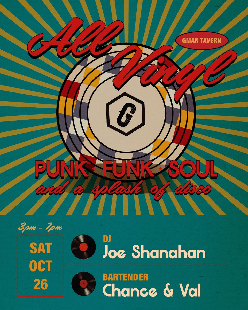 GmanTavern's tweet image. Master of Ceremonies and infamous Saturday DJ, Joe Shanahan, is back at it in October! Mark your calendars for a tall drink of good times and great tunes on 10/26! Catch all the details at gmantavern.com 🍻🎧

Photo by Will Byington 📸