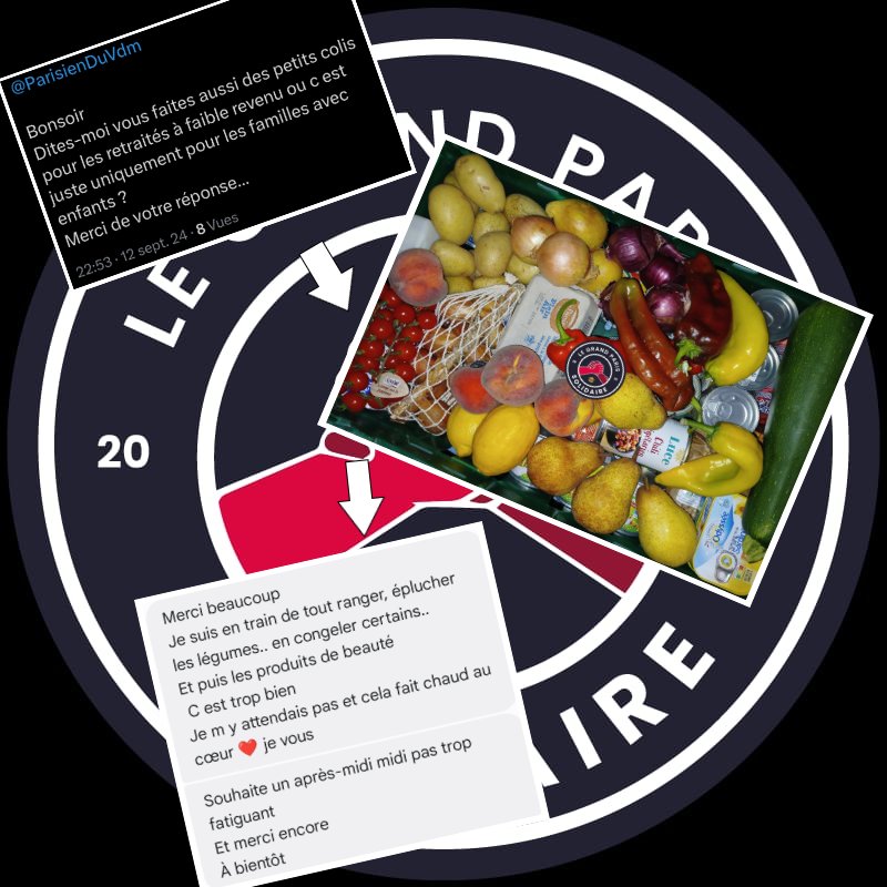 ParisienDuVdm's tweet image. 💪🏻✅ 

Les colis d'aide alimentaires sont pour tout ceux qui en ont besoin, retraité(e)s, parents isolés, étudiant(e)s,.. 

Je peux vs livrer en Banlieue Sud sinn ailleurs en IDF c'est selon les possibilités des livreurs volontaires ! 

Le retour du jour fait vraiment plaisir 🙏🏻