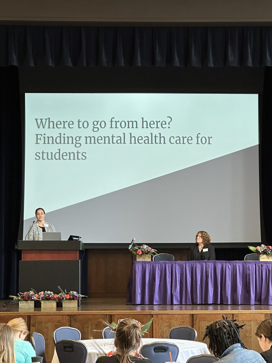 AICUM's tweet photo. Thank you @DrRachelConrad for such a thought provoking and sobering presentation on finding #mentalhealth care for students. https://t.co/qgssBFMINh