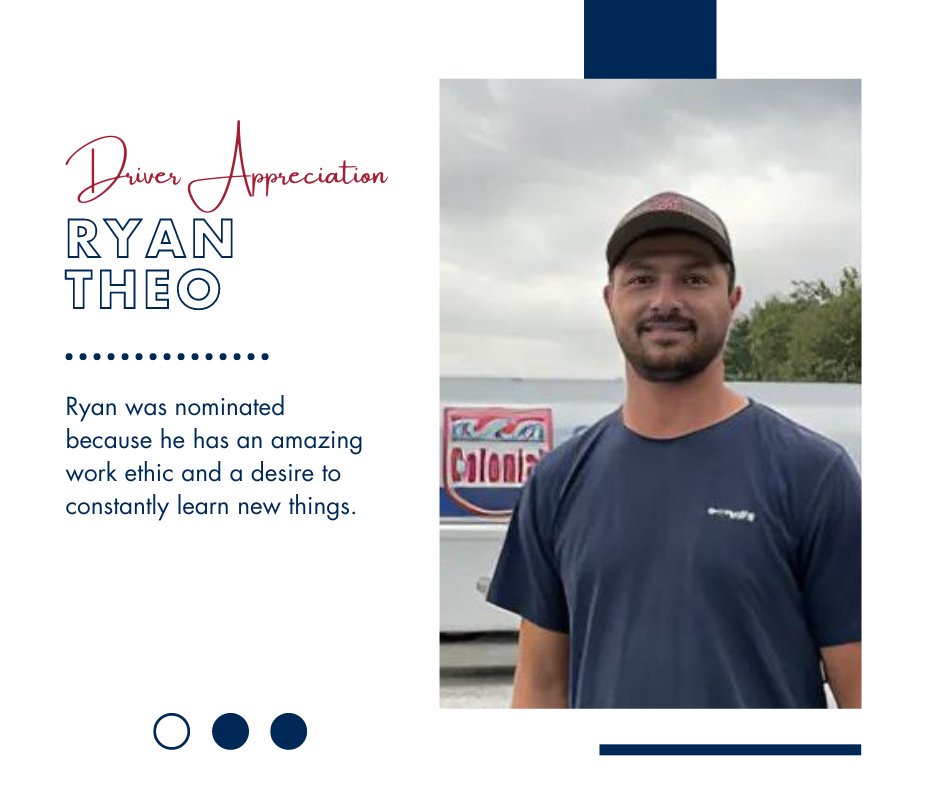 ColonialOilInd's tweet photo. Thank you for your exceptional work!

#DriverAppreciationWeek #CTS #ColonialDrivers #ColonialProud #TruckingIndustry https://t.co/IrS1E5Ctm7