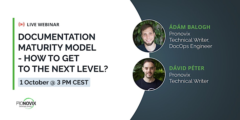 pronovix's tweet image. How to get to the next level in your #APIdocumentation and #developerportal?
How to prioritise resources, what tooling to use and what are the best practices?
Don't miss out, join our next webinar: eventbrite.com/e/documentatio…
#devportals #APIs #techwriting