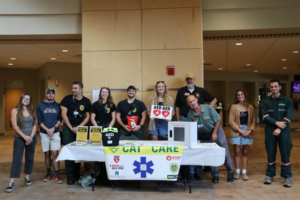 We are <a href="/uvmdaviscenter/">Dudley H. Davis Center</a> today and tomorrow 9:00-1:00 with lots of safety resources for students, faculty and staff.