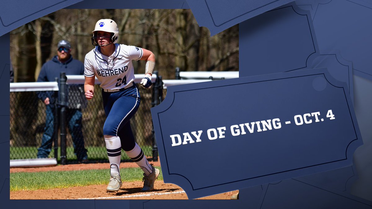 Support Behrend Softball! Help improve our facilities, equipment, and more so our players can get the best experience they can. Anything can help. We greatly appreciate anything you can do. Link is live.
*
*
*
give.psu.edu/penn-state-beh…