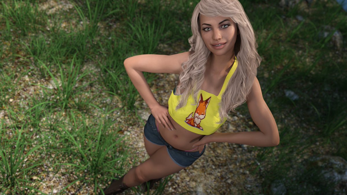 It's getting a little cooler (but not too cool!), which means it's perfect hiking weather! Nina's taking advantage of that in this week's special renders! (More on the support links!)