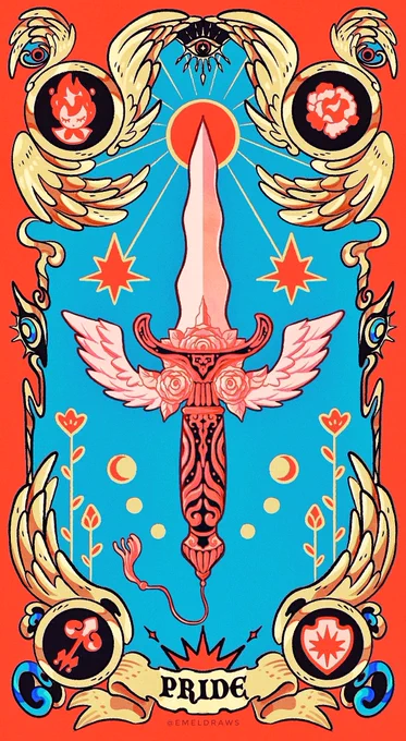 For #swordtember I'm doing the seven heavenly virtues to contrast my seven deadly sins series.First up are Humility and Pride  