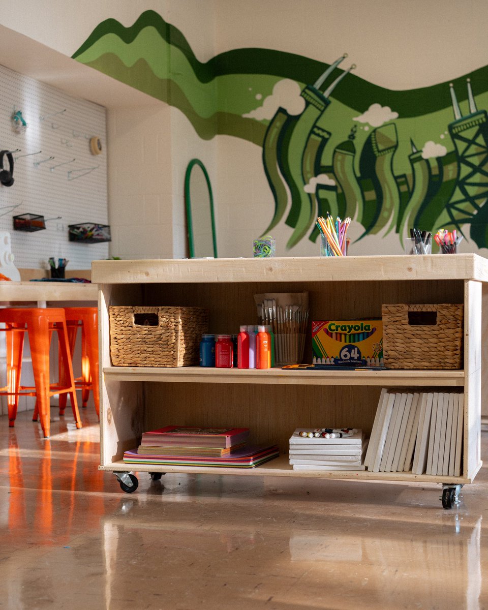 This new space, designed by our founder @joefreshgoods, is a creative hub where students from 4th to 8th grade can explore art, fashion, and leadership through hands-on workshops and after-school programs.