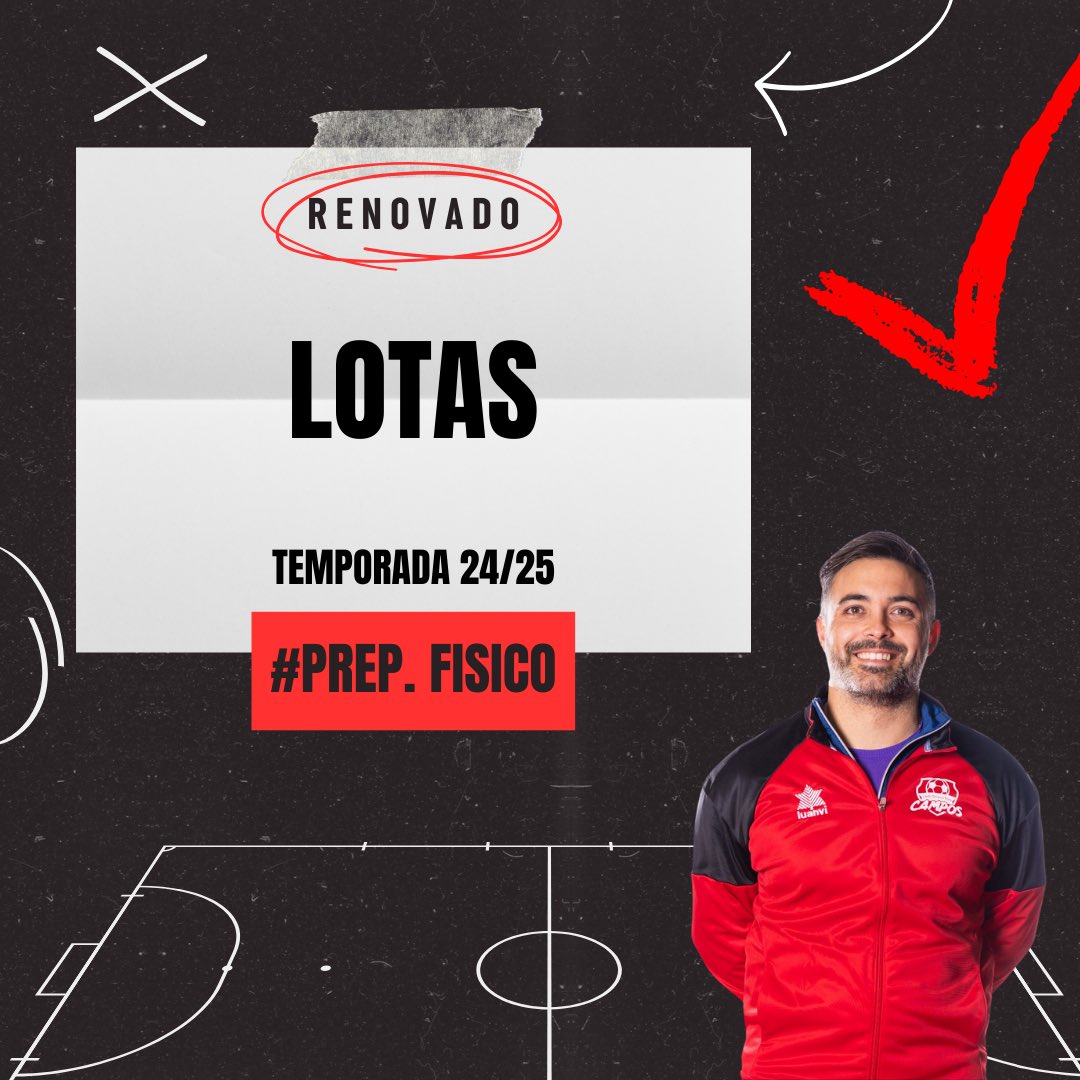 ⚠️ ¡RENOVACIÓN! ⚠️

Nuestro preparador físico 💪🏽, Juan Diego “Lotas”, seguirá al mando de los jugadores en lo que a físico se refiere, sacando lo mejor de ellos ✅ y llevándolos entre algodones hasta final de temporada. 💫⚡️

#123campos #cdcampos