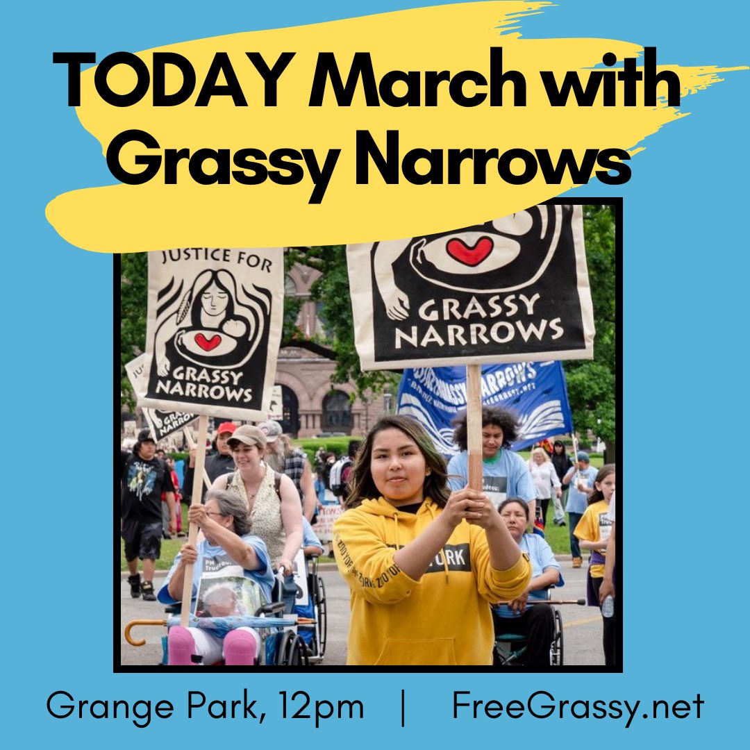 FreeGrassy's tweet photo. Join Grassy Narrows today to demand Compensation for All! 12pm at Grange Park @fordnation will you stop the Dryden Mill from poisoning #GrassyNarrows   | #FreeGrassy RSVP https://t.co/93g15NUE2M https://t.co/Vzf7IIRLZX