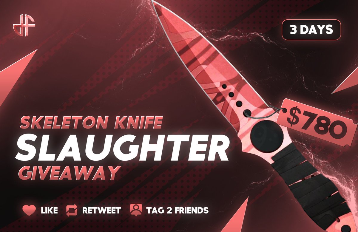 kuvsq's tweet image. 🌟$780 SKELETON KNIFE GIVEAWAY!!!🌟

To enter:
✅Follow @kuvsq &amp;amp; @kuvsq2nd 
✅Retweet + Like
✅Tag 2 friends

Winner picked in 3 days!