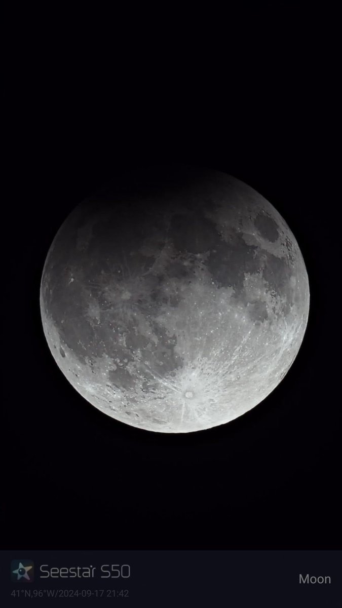 Nebraska Space Ambassador, Mike Edmundson, took these amazing photos with his telescope of last night’s Harvest Supermoon and Partial Lunar Eclipse.