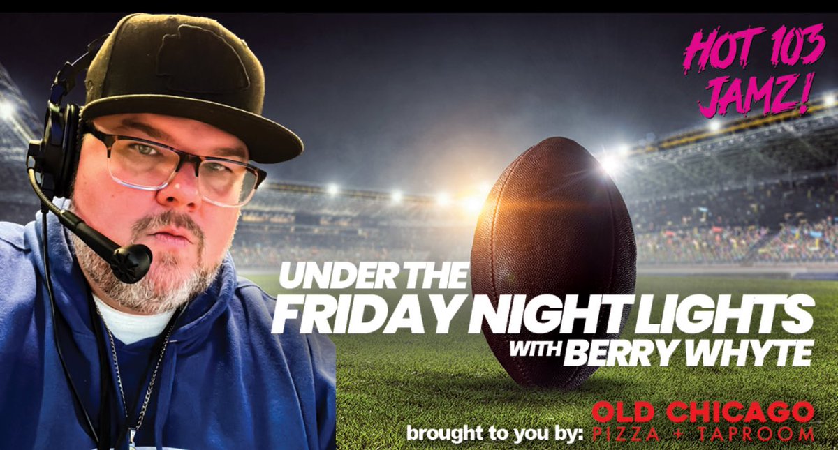 BDubKC's tweet photo. Get the best High School Football coverage in KC with “Under the Friday Night Lights with Berry Whyte” SPONSORED BY Old Chicago !!!
Every Monday and Friday with Hustle and Shyne on @Hot103Jamz 

#underthefridaynightlightswithberrywhyte
#BDubtheVoice
#BerryWhyte
#HustleandShyneITM https://t.co/IIBg2N4uBp