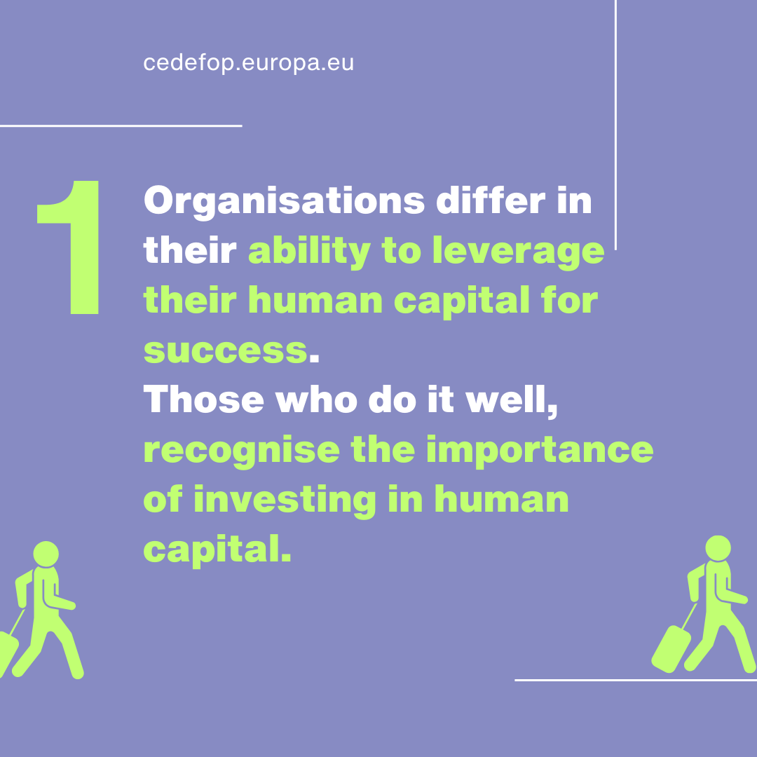 Cedefop's tweet photo. 📢 4 Key facts about #HumanCapital Utilization &amp; #EmployeeRetention.
Which one resonates with you the most? #WorkplaceInsight #quitequitting #employeeturnover  #employeeengagement https://t.co/hCQcd20nk3