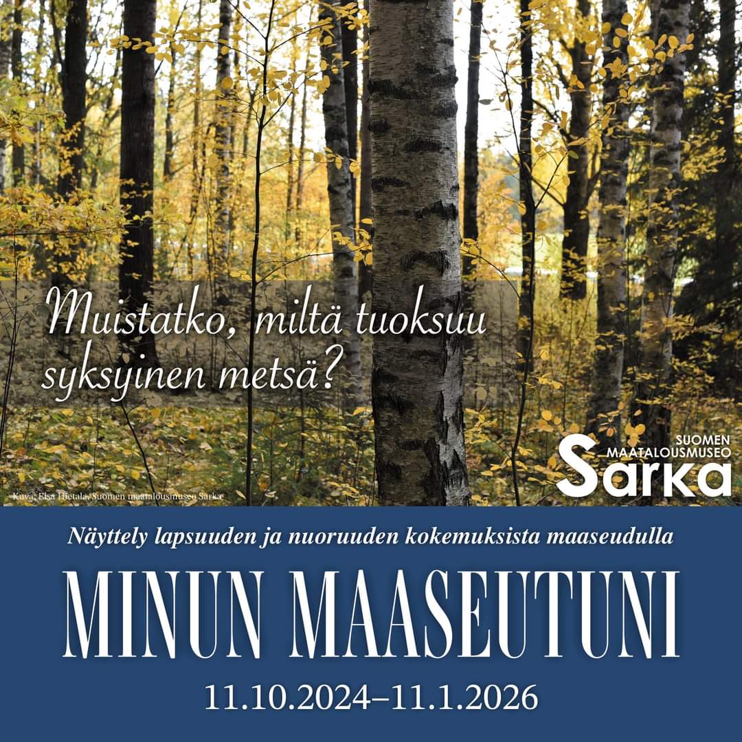 Syksy etenee ja näyttely lähenee. 🍁🍂 <a href="/KoneenSaatio/">Koneen Säätiö</a> #näyttelyt #maaseutututkimus