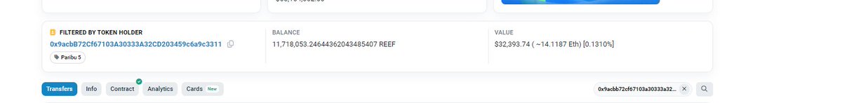 creativee90's tweet photo. Normalde paribuda reef yatırma ve çekme sadece erc20 üstünden oluyordu, genel olarak erc20de coin az olduğu için paribu fiyatı sürekli üstte tuttuğu için binance,gate gibi borsalarda çekim genellikle kapalı olurdu ve coin birikince açtıklarında paribuya çekilirdi. https://t.co/CcXhvTfnT8