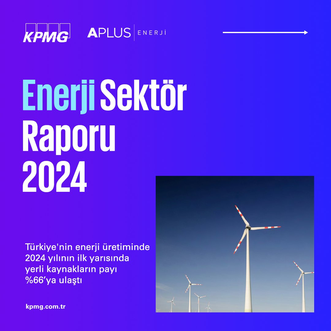 KPMG Türkiye (@kpmg_turkiye) on Twitter photo <a href="/APLUSEnerji/">APLUS Enerji</a> iş birliği ile hazırladığımız ve Türkiye'nin enerji piyasalarının son yıllardaki ve bu yılın ilk yarısındaki görünümüne dair önemli bilgilere yer verdiğimiz 2024 yılı “Enerji Sektör Raporu” yayında! <a href="/APLUSEnerji/">APLUS Enerji</a> iş birliği ile hazırladığımız ve Türkiye'nin enerji piyasalarının son yıllardaki ve bu yılın ilk yarısındaki görünümüne dair önemli bilgilere yer verdiğimiz 2024 yılı “Enerji Sektör Raporu” yayında!