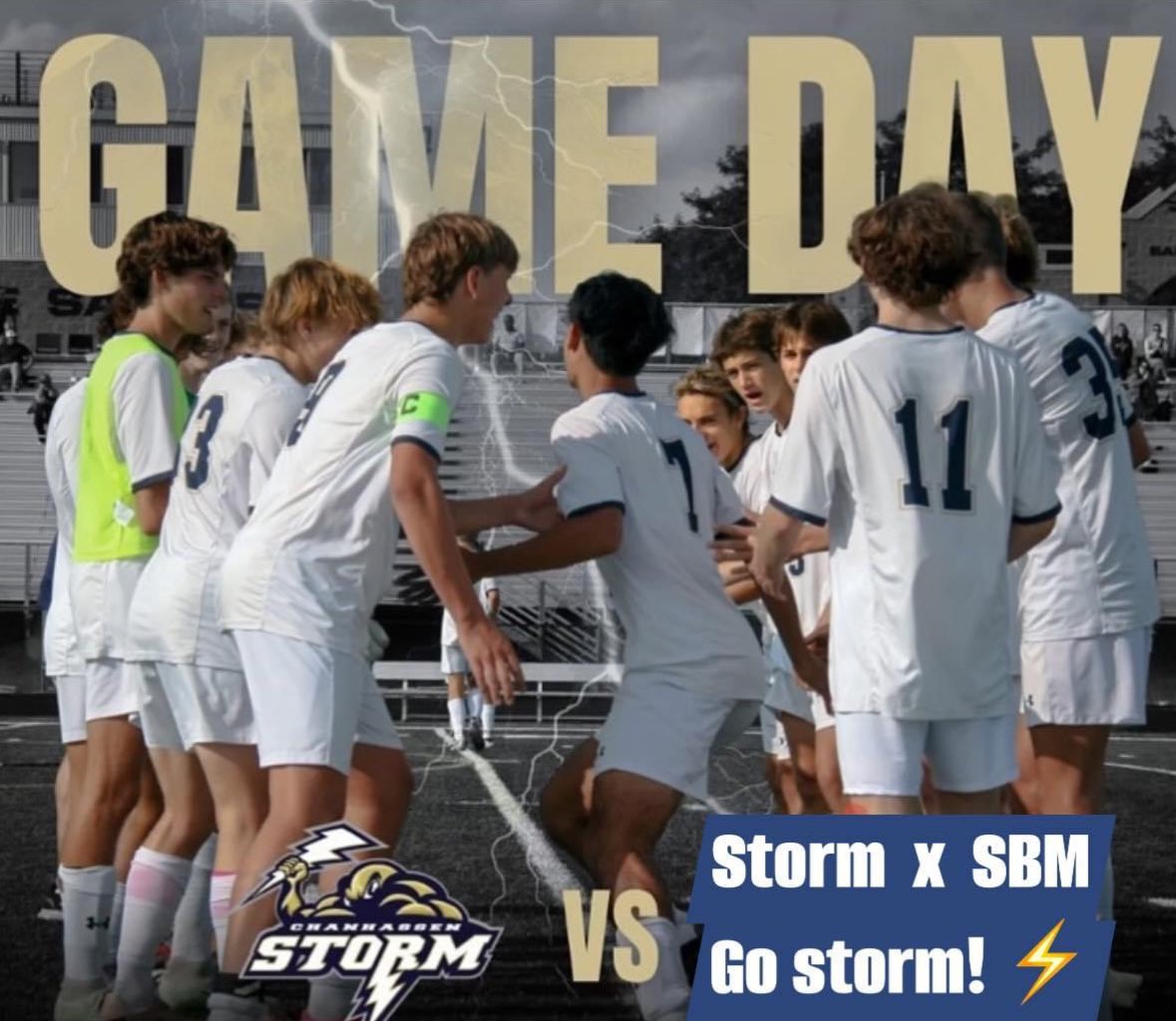 Storm vs BSM today! Away @ Benilde-St Margaret
JV-4pm, Varsity-5pm ⚡️⛈️