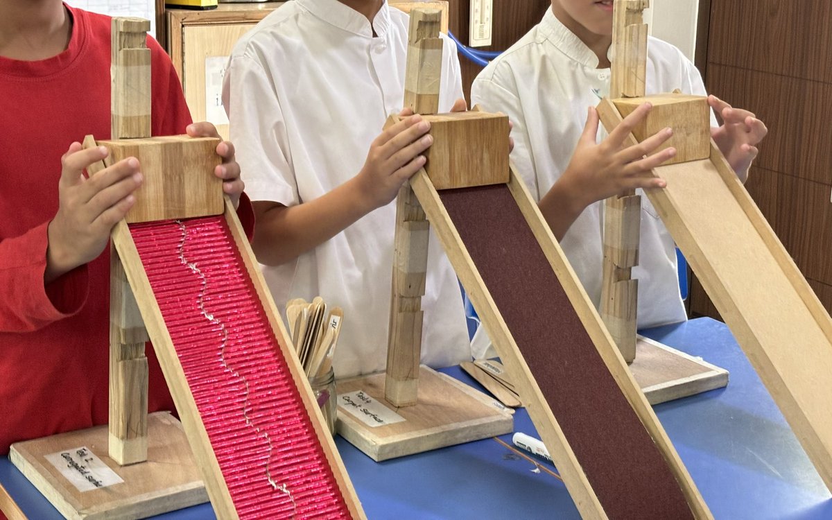 Prediction, an important process in Science investigations. Students of Year 3 <a href="/TBS_Delhi/">TBS Delhi</a> experienced how the scientists think before attempting their investigation by simple predictions before testing. Frictions on different surfaces and with different heights.