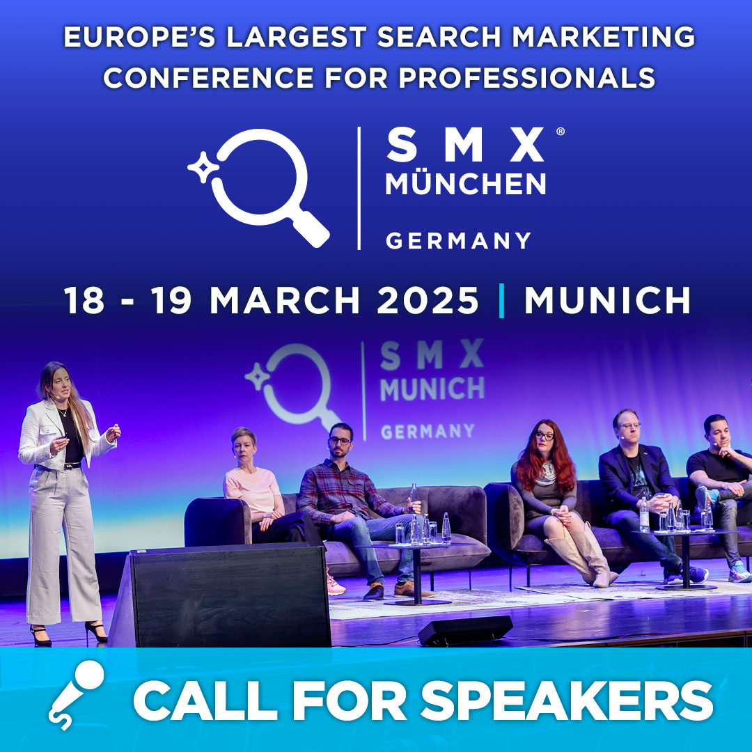 Are you a search engine marketing expert who stays ahead of trends? If you love sharing your knowledge and solving industry challenges, apply to speak at SMX Munich and showcase your expertise.

👉 ow.ly/i0WE50Tq4E8

#smx #smxmunich #seo #ppc #searchmarketing