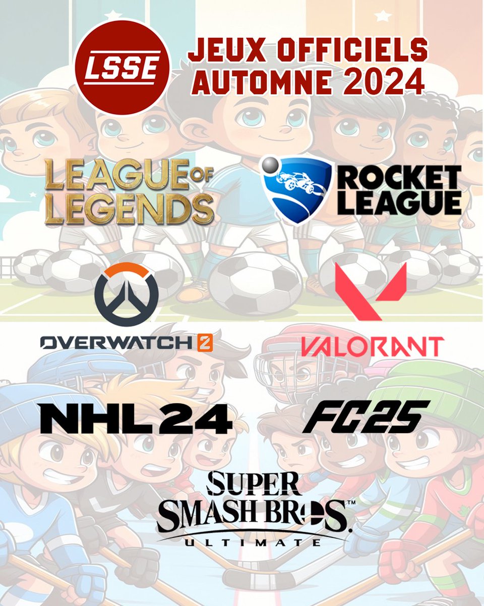 Découvrez notre nouveau site web et préparez-vous pour la nouvelle saison! 
 
Nous vous proposons 2 nouveaux jeux, NHL 24 et FC 25. 🏒⚽
 
Les inscriptions se terminent le 27 septembre! 
 
 #LSSE #FQSE