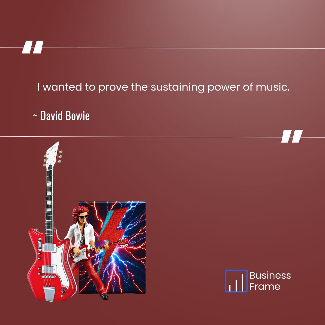 businessframe's tweet photo. "I wanted to prove the sustaining power of music.” ~ David Bowie https://t.co/JyUXBrZkN2