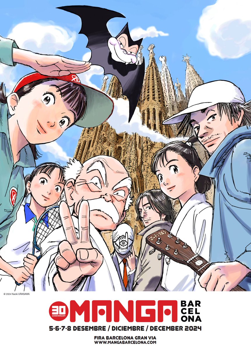 Un cartell de somni. Gràcies, Naoki Urasawa.
Un cartel de ensueño. Gracias, Naoki Urasawa.
A dream-like poster. Thanks, Urasawa-sensei.

#30mangabcn
5-8/12/2024
Fira Barcelona Gran Via
manga-barcelona.com/es/inicio.cfm
✨️✨️✨️