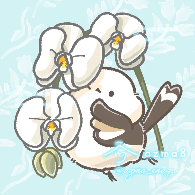 ラフには花言葉が描いてある…! #皆さんラフと塗った後を見せてください 