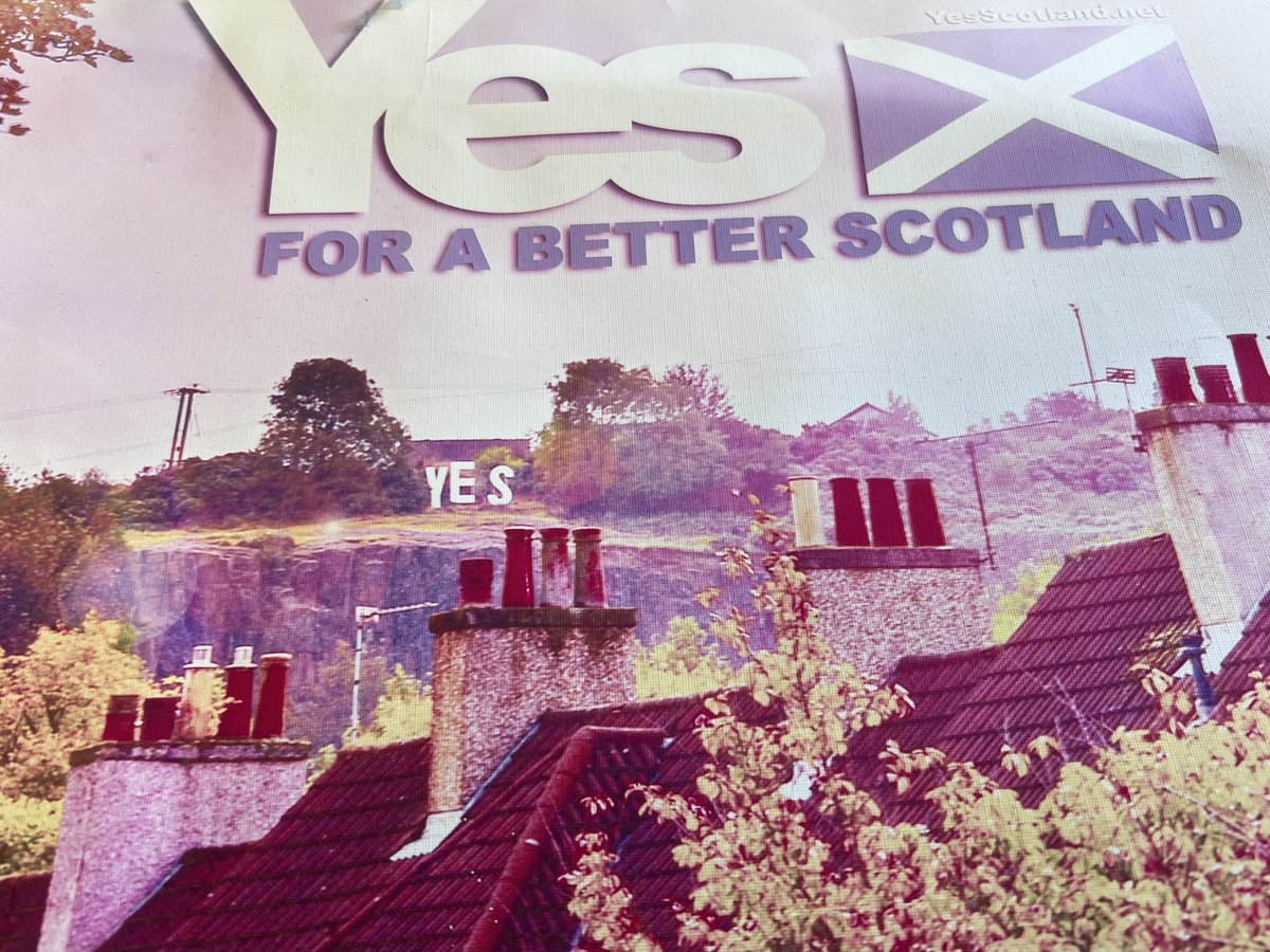 I won’t be the only one trawling through #YES memorabilia today. I hope that we never let down future generations ever again and that today strengthens our resolve to win what is rightfully ours - a country we can call our own #Scotland #IndependenceGeneration