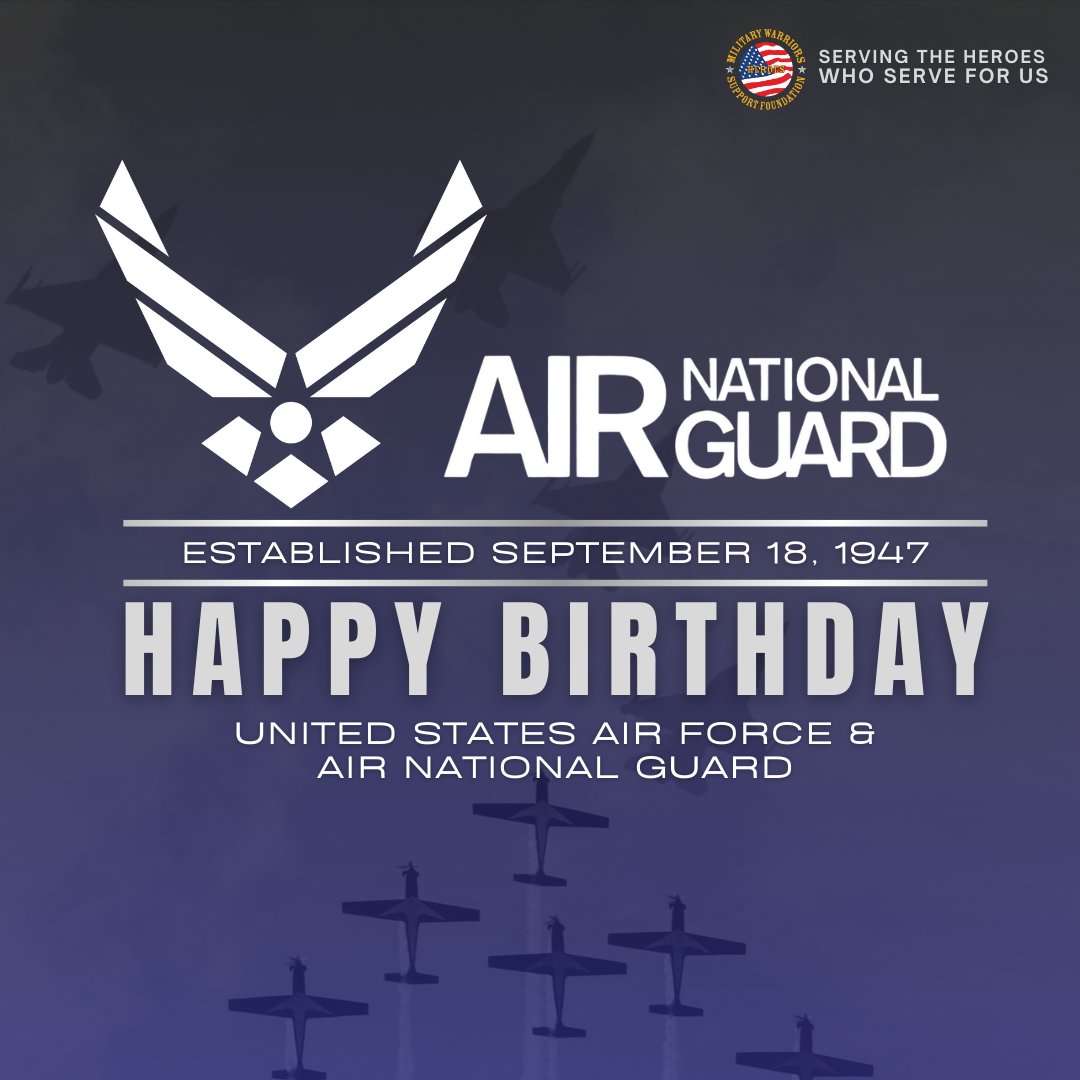 WarriorsSupport's tweet photo. Happy Birthday United States Air Force! #OnThisDay in 1947, it was formed as a separate branch of the military.
#AFBday #FlyFightWin #HappyBirthdayAirForce #USAF #AimHigh https://t.co/ipCP8TqiCz