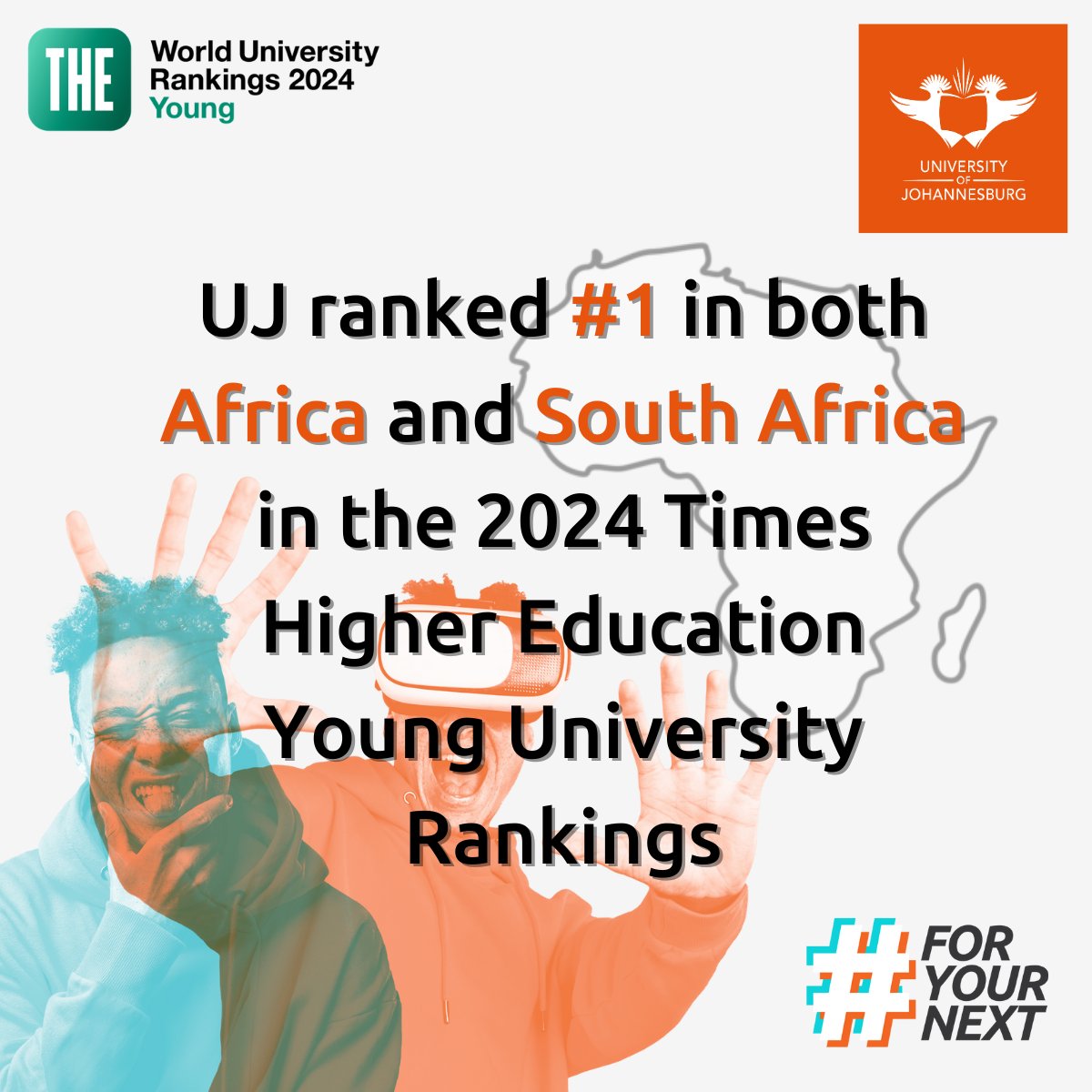 go2uj's tweet photo. Looking #ForYourNext opportunity to change the world? โจ
UJ has been named as the premier destination for studying Engineering, Computer Science, and Technology in South Africa. ๐
Don't miss out on the chance to be part of the best in 2025.
๐Apply NOW: https://t.co/8hUoOBJV3O https://t.co/06cxscUn47