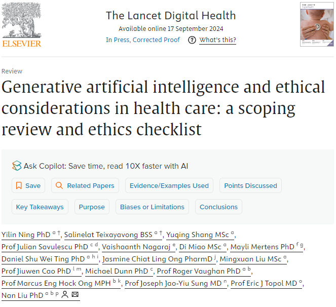 1/ 🧵 La Inteligencia Artificial Generativa (GenAI) y sus desafíos éticos en la atención médica. 👇 #MEED_IA #SaludDigital