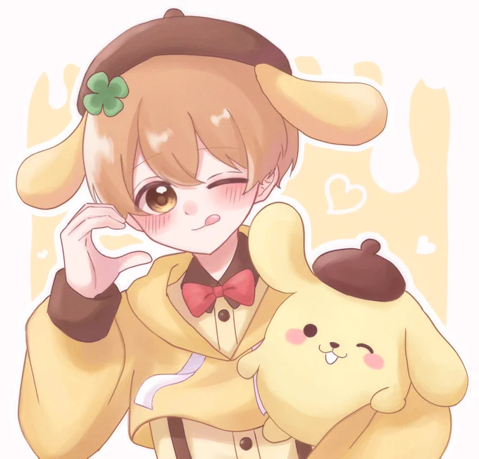 るぅとくん×ポムポムプリン可愛すぎる#るぅとぎゃらりー #るぅとくん 
