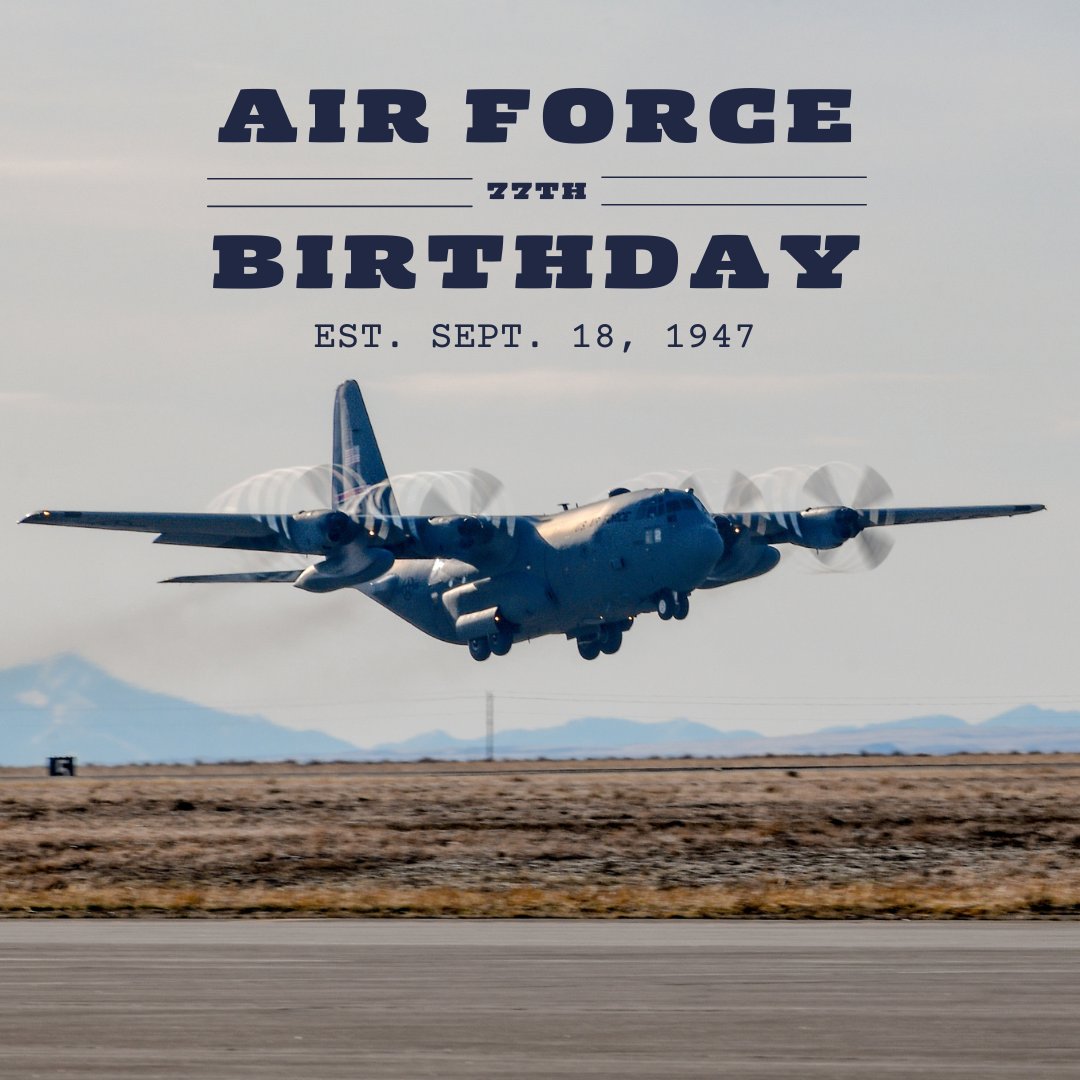 We're wishing the <a href="/usairforce/">U.S. Air Force</a> a happy 77th birthday! 🎂 Thank you for keeping our country safe!