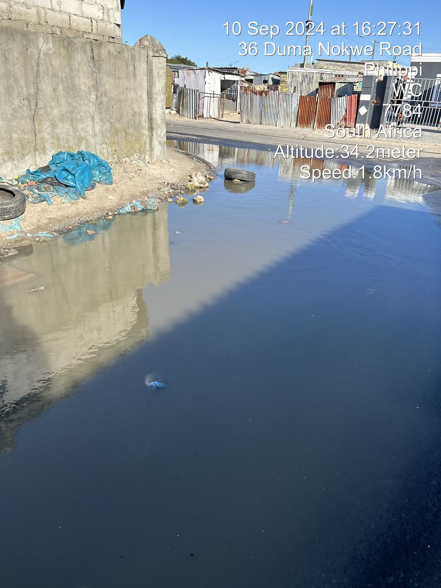AMGrhaa's tweet photo. @CityofCT @Our_DA   It’s been more than 4 since this blockages started and I have requested service request. https://t.co/0EDrFOVOCC