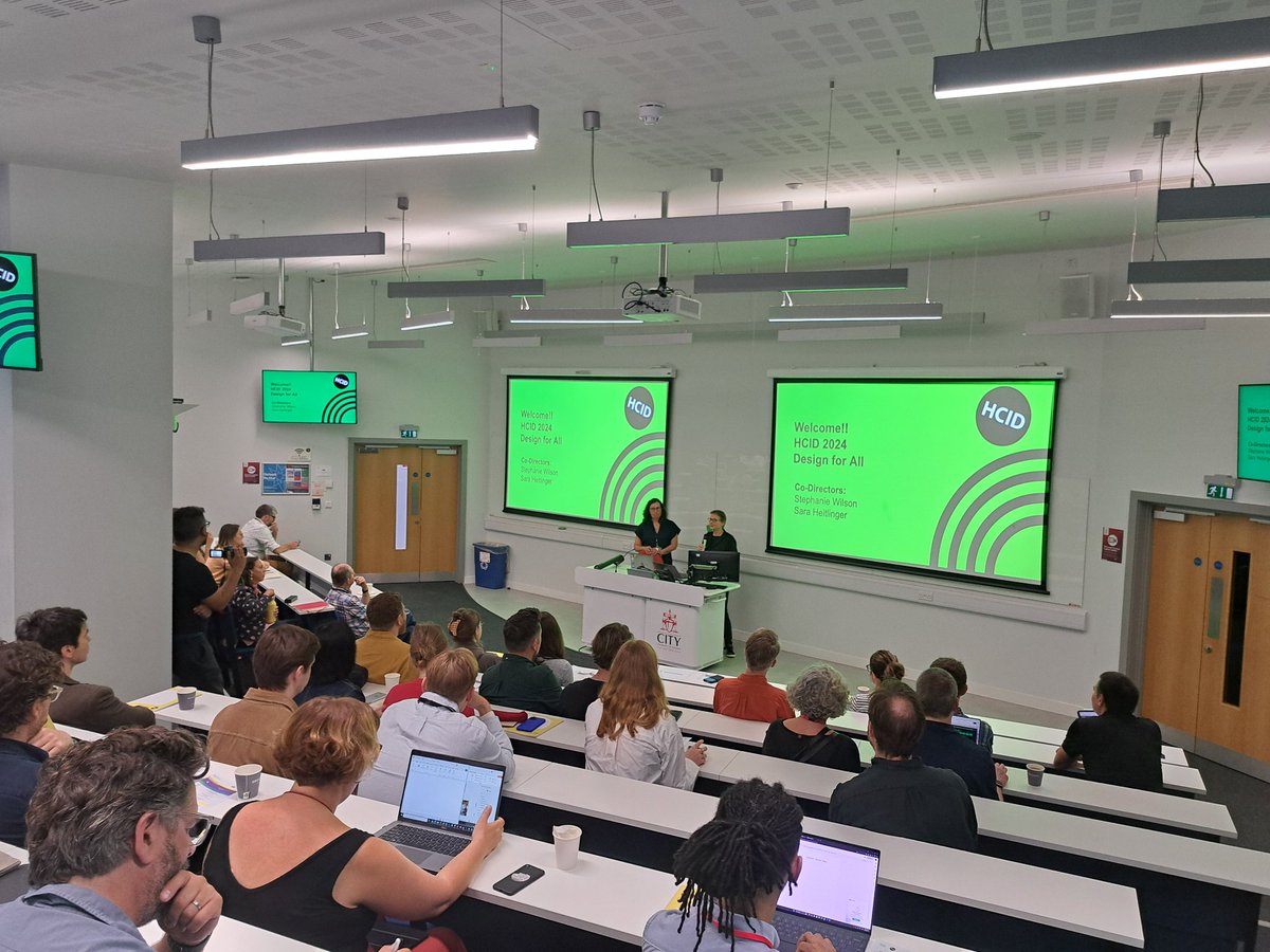 #DesignforAll is go! <a href="/stephwilsoncity/">Steph Wilson</a> and <a href="/saralara_heit/">Sara Heitlinger</a> introduce the Centre and the day.