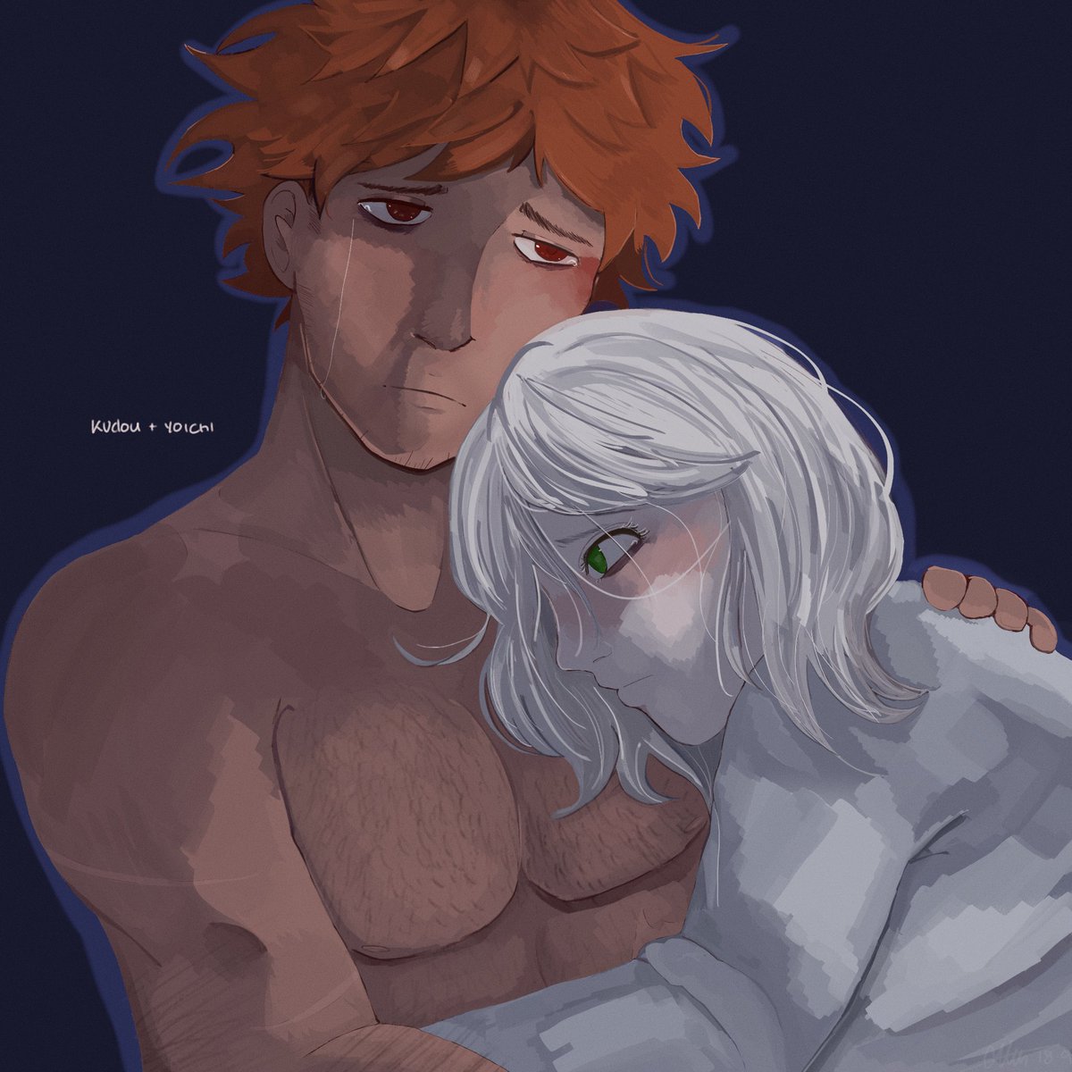 cjsocksasgloves's tweet photo. i think i might be in love with this painting style (even though it takes foreverrrr) #kudoichi #kdch https://t.co/KRErJFIZWa