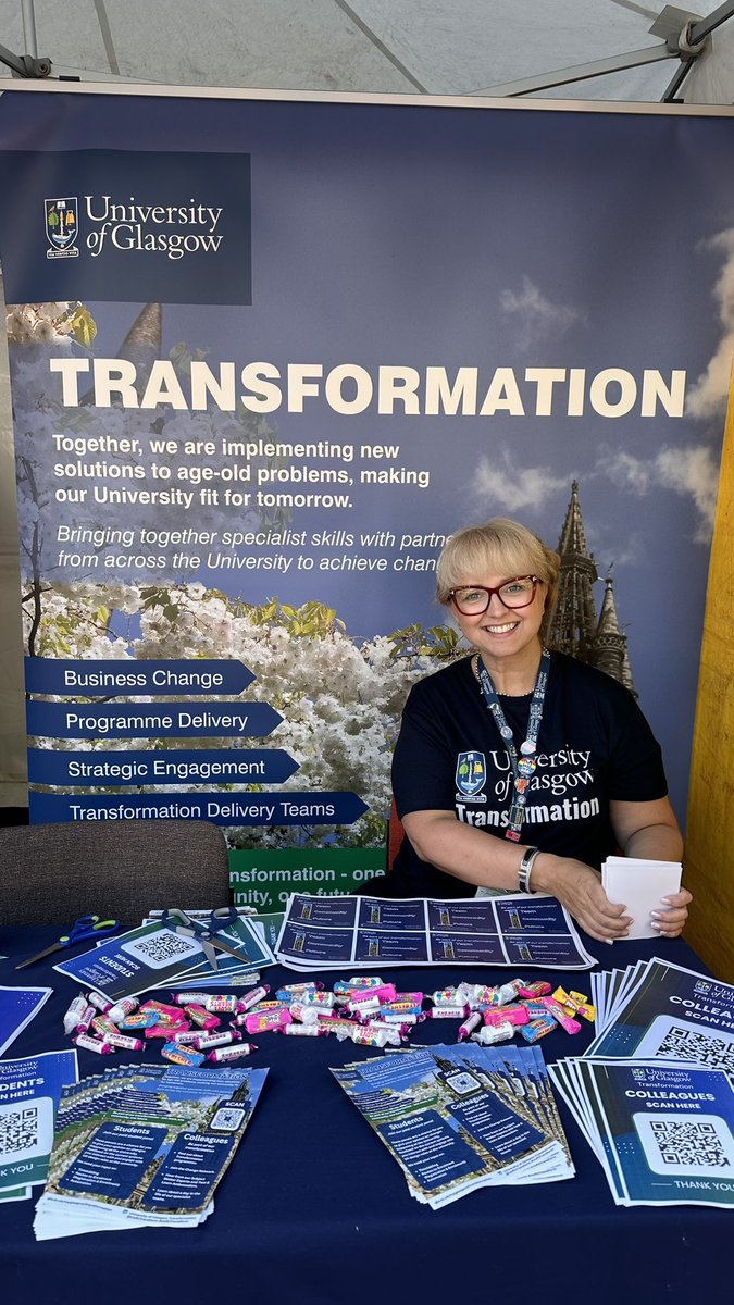 UofGTransform (@uofgtransform) on Twitter photo Welcome Week day 3 is well underway <a href="/UofGlasgow/">University of Glasgow</a> . Join us at Transformation stall and find out how students and staff can get involved in our programmes. There may even be a surly visit from a certain unicorn 🦄! Welcome Week day 3 is well underway <a href="/UofGlasgow/">University of Glasgow</a> . Join us at Transformation stall and find out how students and staff can get involved in our programmes. There may even be a surly visit from a certain unicorn 🦄!