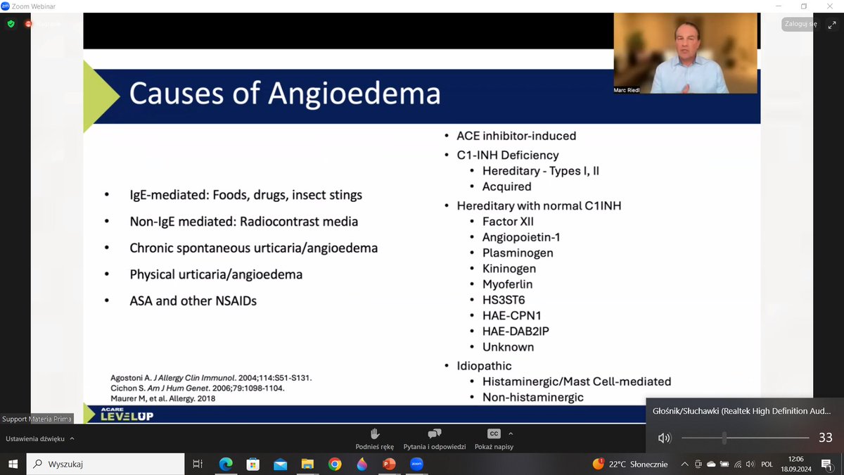 #ACARE LevelUp #Webinar | Dissecting molecular and clinical aspects of normal C1-INH #HaegeumTo1Billion 
#angioedema