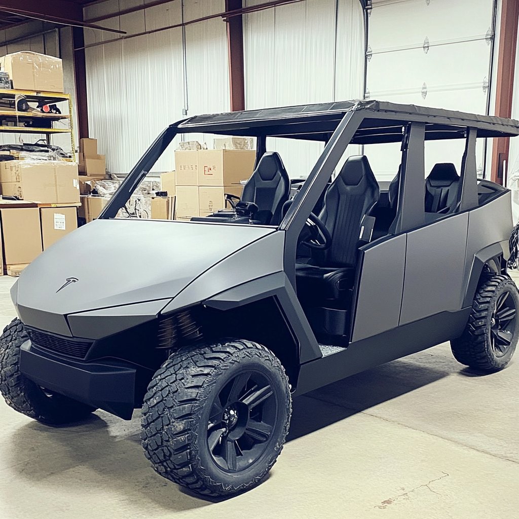 iamnot_elon's tweet image. Working on a bulletproof golf cart for Trump. Just need to install the bulletproof glass. 

You like it?