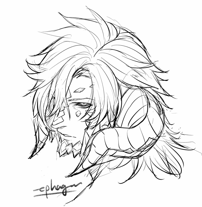 彫りの深い顔が描きたいときに効く4角おすら 
