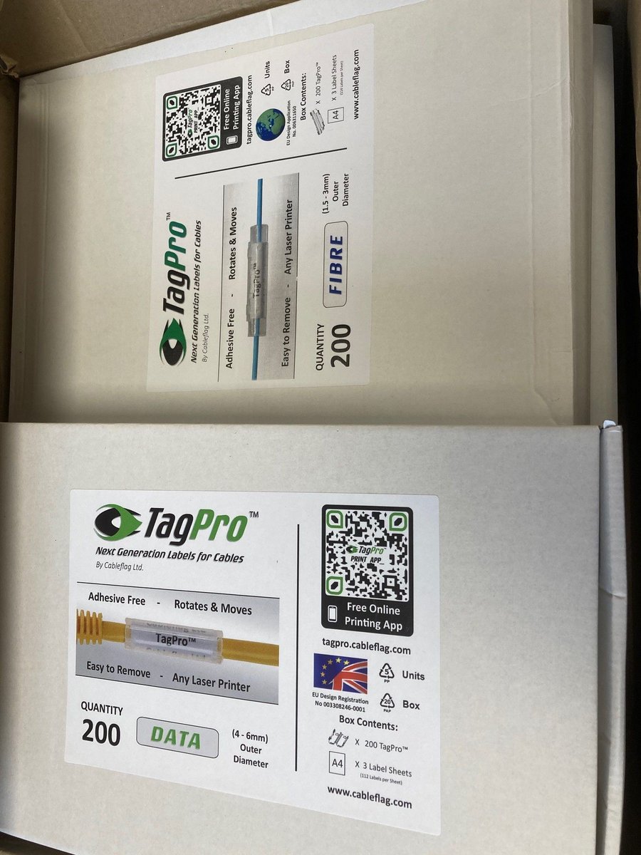 PatchSolutions's tweet image. We&apos;ve just received a #New delivery of the Cableflag TagPro labelling system for Fibre and Data cables.

Get yours today and streamline your network organization. buff.ly/4gnFrsR
