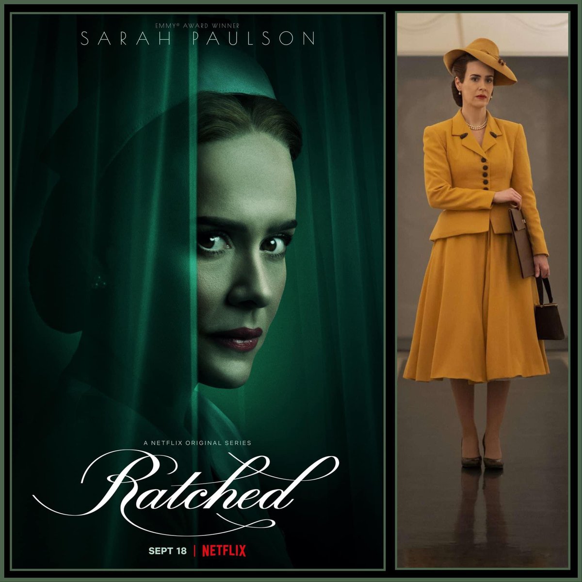 OfficialSQC's tweet image. Netflix’s Ratched premiered on this day of 2020. 

Seasons: 1
Episodes: 8

#ratched
#netflix 
#sarahpaulson