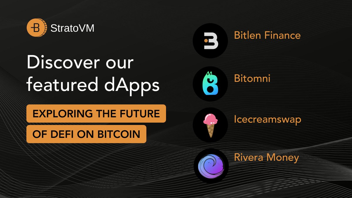 StratoVM_'s tweet image. 📢StratoVM Spotlight: Discover Our Featured dApps!

Welcome to the StratoVM testnet, where innovation converges with blockchain infrastructure. Explore our ecosystem and witness the future of decentralized virtual machines: StratoVM Ecosystem

Our incredible partners have…