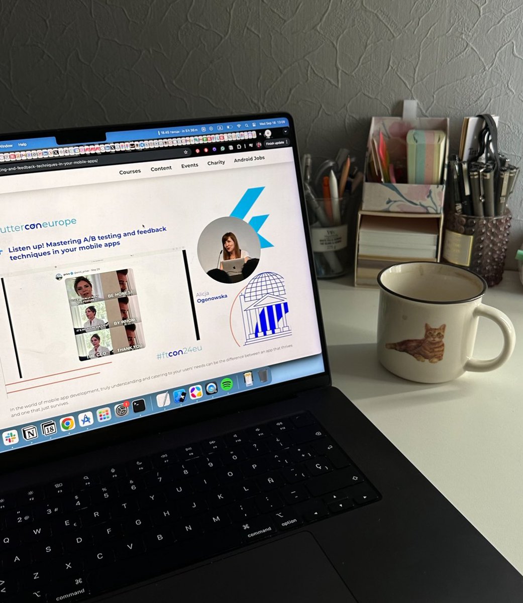 dariadroid's tweet image. Working on the @trigger_journal settings page (boring, but required 🤪) and learning some important information about feedback techniques from @AlicjaOgonowska 🤩
