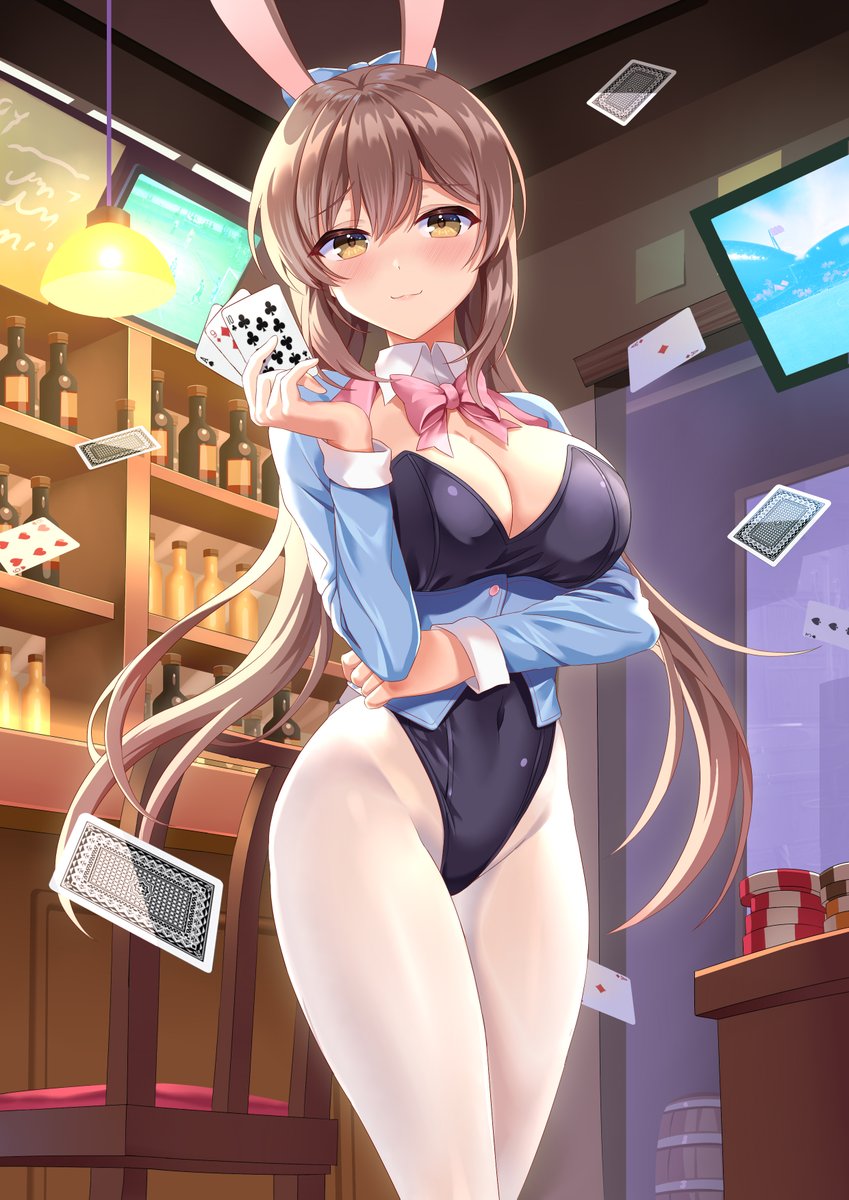 LuLu全皮肤鉴赏#5
接下来要回顾的是我过去最喜欢的皮肤——兔女郎！

虽然这个在当时非常喜欢，并且由此创建了璐璐赌场的文爱玩法，但是正赶上我的审美幼态化的阶段，之后就没再为兔女郎搞过新的绘图了——或许下次出现是结合现在的兔娘形象进行幼态化。 https://t.co/0AWPAD2zXQ