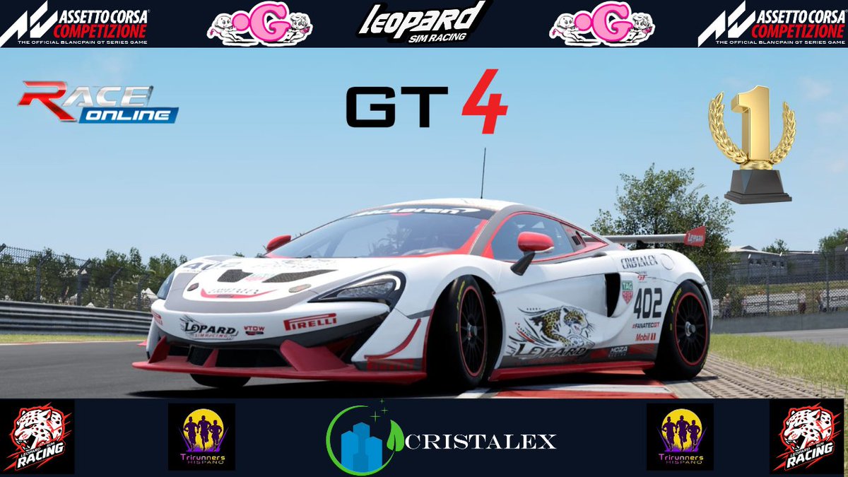 Leopard Simracing (@srleopard) on Twitter photo El domingo pasado, se inició la Academy X organizada por Race Online, y nuestro piloto <a href="/orell_joan/">🔱_ORELL_14♠️🤫</a> se llevó la victoria en la categoría GT4 en Kyalami. ¡Seguimos dando gas por el SimRacing!
#Cristalex #PuntoG #Trirunnershispanos El domingo pasado, se inició la Academy X organizada por Race Online, y nuestro piloto <a href="/orell_joan/">🔱_ORELL_14♠️🤫</a> se llevó la victoria en la categoría GT4 en Kyalami. ¡Seguimos dando gas por el SimRacing!
#Cristalex #PuntoG #Trirunnershispanos