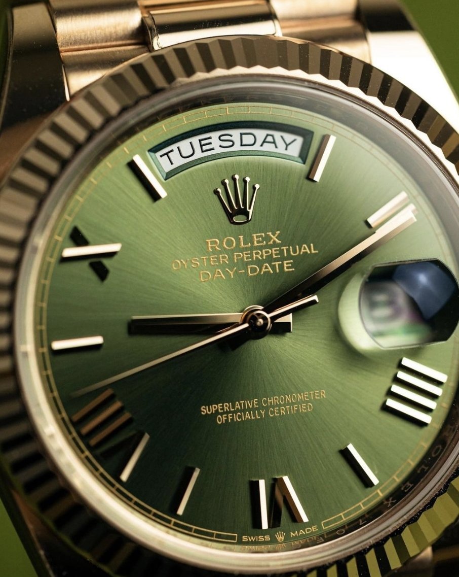 Rolex Day-Date Olive dial Ref. 228235 🫒