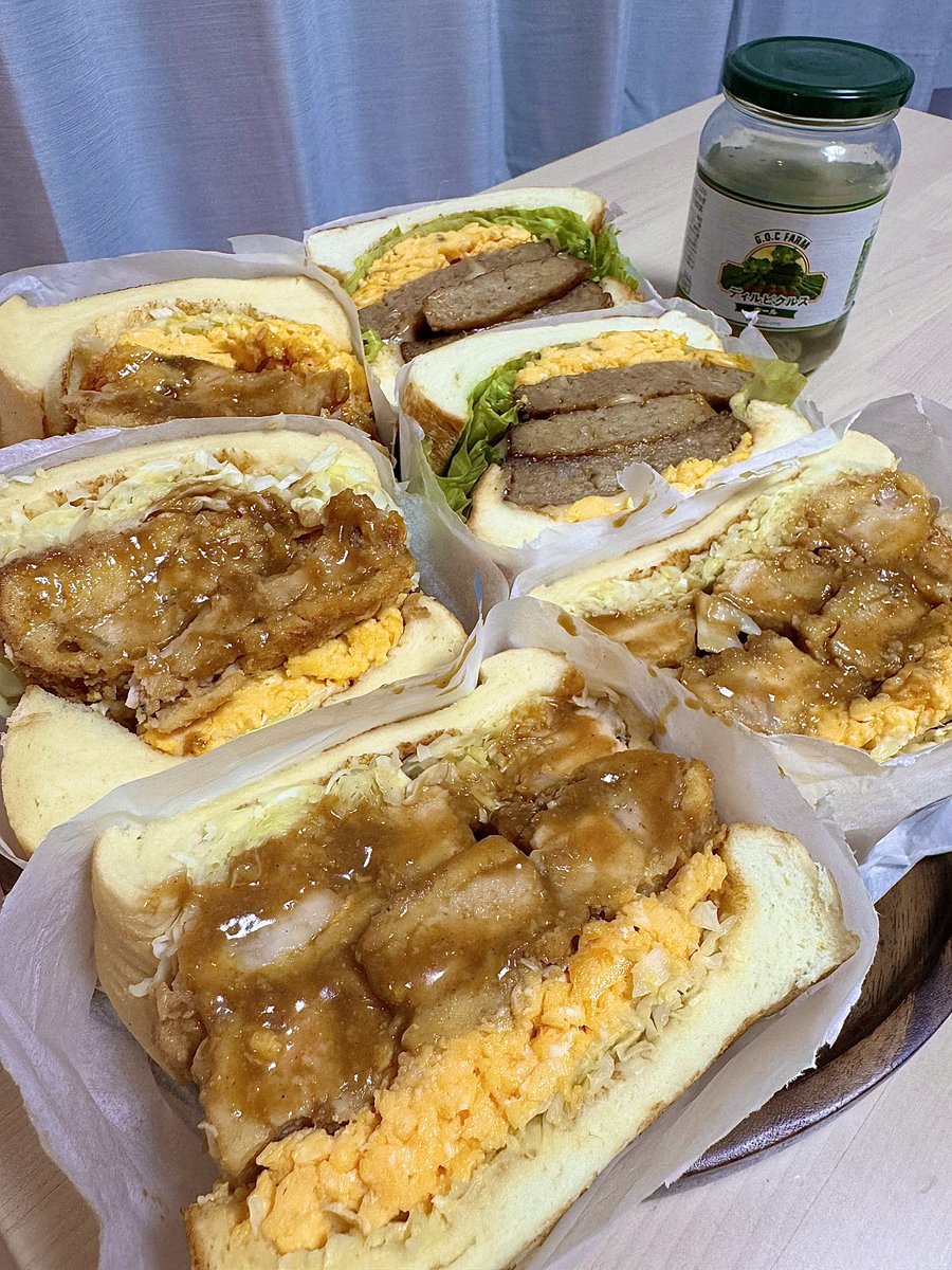 味噌カツサンド出来たあああああ〜！！！！